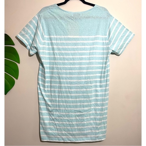 LA LIGNE NWT Edie Knit Dress Pale Blue and Ivory 100% cotton size medium - Picture 7 of 12